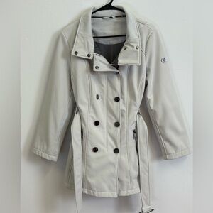 Calvin Klein Trench Coat- Tan Size L Waterproof Windproof Women's